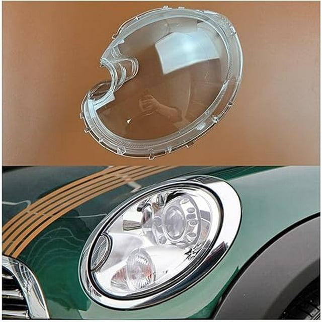 Compatible For BMW MINI R55 R56 2007 2009 2010 2011 2012 2013 Headlamp Transparent Lampshade Shell Masks Headlight Cover Lens(Higt Right)