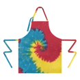 thumbnail image 2 of Colorful Tie Dye Pattern Apron-Garden Aprons for Women with Pockets-Cotton Linen Waterproof Kitchen Cooking Gardening Aprons Adjustable for Kitchen,Cooking,BBQ and Salon 33x27 Inch, 2 of 7