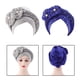 thumbnail image 1 of 2 turbantes para mujeres musulmanas, para la cabeza, hiyab, accesorios para el cabello, gorro ajustable, gorro decorativo con diamantes de imitación, cubierta para gris azul Fernando turbante africano, 1 of 8