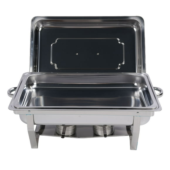 Chafing Dishes Buffet Set, Foldable Heat Preservation Food Warmers, Stainless Steel Buffet Chafing Dish Set, Multifunctional Buffet Warmer for Gathering, Outdoor, Wedding,
