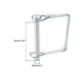 thumbnail image 2 of Unique Bargains 2Pack 3/16' Dia Trailer Coupler Pin, 2' Long Coupler Pin Shaft Locking Pin, Square Pto Pin, 2 of 4