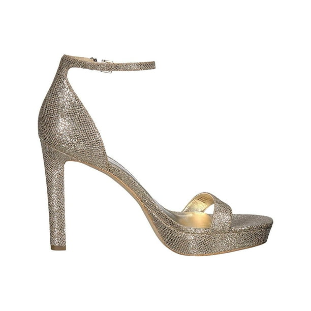 michael kors silver evening shoes