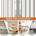 thumbnail image 6 of Lfeey Blackout Curtains for Bedroom 63 inch Long, Gray White, Modern Minimalist Thermal Insulated Grommet Window Drapes, 2 Panels, 6 of 6