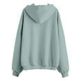 thumbnail image 5 of Basic Zip Up Hoodie for Women 2026 Trendy Casual Full Zipper Plain Cardigan Hooded Sweatshirt with Pockets Jacket Outerwear, 5 of 5