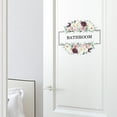 thumbnail image 2 of Adhesivos de pared para baño con flores de peonía pintadas a mano, 2 of 4