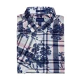 thumbnail image 3 of GANT Indigo Plaid Short Sleeve Button Down Shirt 3015931 Size M, 3 of 3