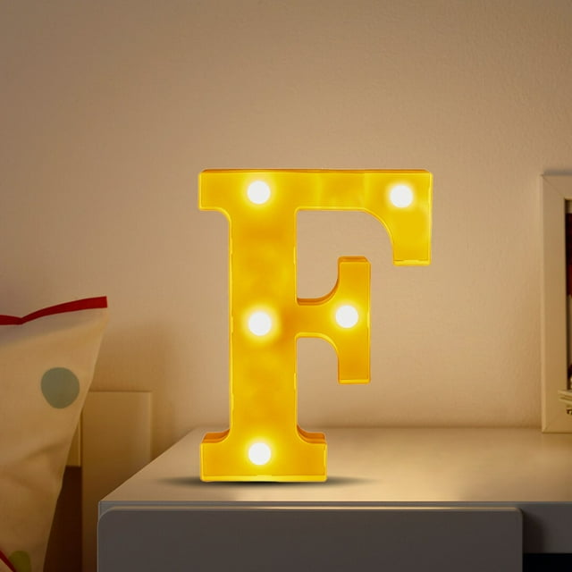 Xihbxyly Luces Led con Alfabeto, Diseño de Mensaje Personalizable, Bombillas Led Brillantes de Bajo Consumo, Fácil Instalación En Paredes o Ventanas, Decoración para Fiestas y Bodas, Funciona con Pil