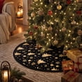 thumbnail image 6 of Yeciiwht Christmas Tree Skirt - 35 inch Tree Skirt with Xmas Themed Print, Festive Tree Base Cover Soft Tree Collar for Holiday & Party Decoration, 6 of 7