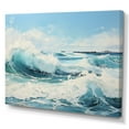 thumbnail image 2 of Designart "Oceanic Storm In Watercolor I" Coastal Ocean Wall Decor, 2 of 7