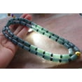 thumbnail image 5 of Certified Icy Green Pale Lavender Burma 100% Natural A JADE Jadeite bead Beads Circle Bamboo Necklace 26 inches 663381 TN, 5 of 10