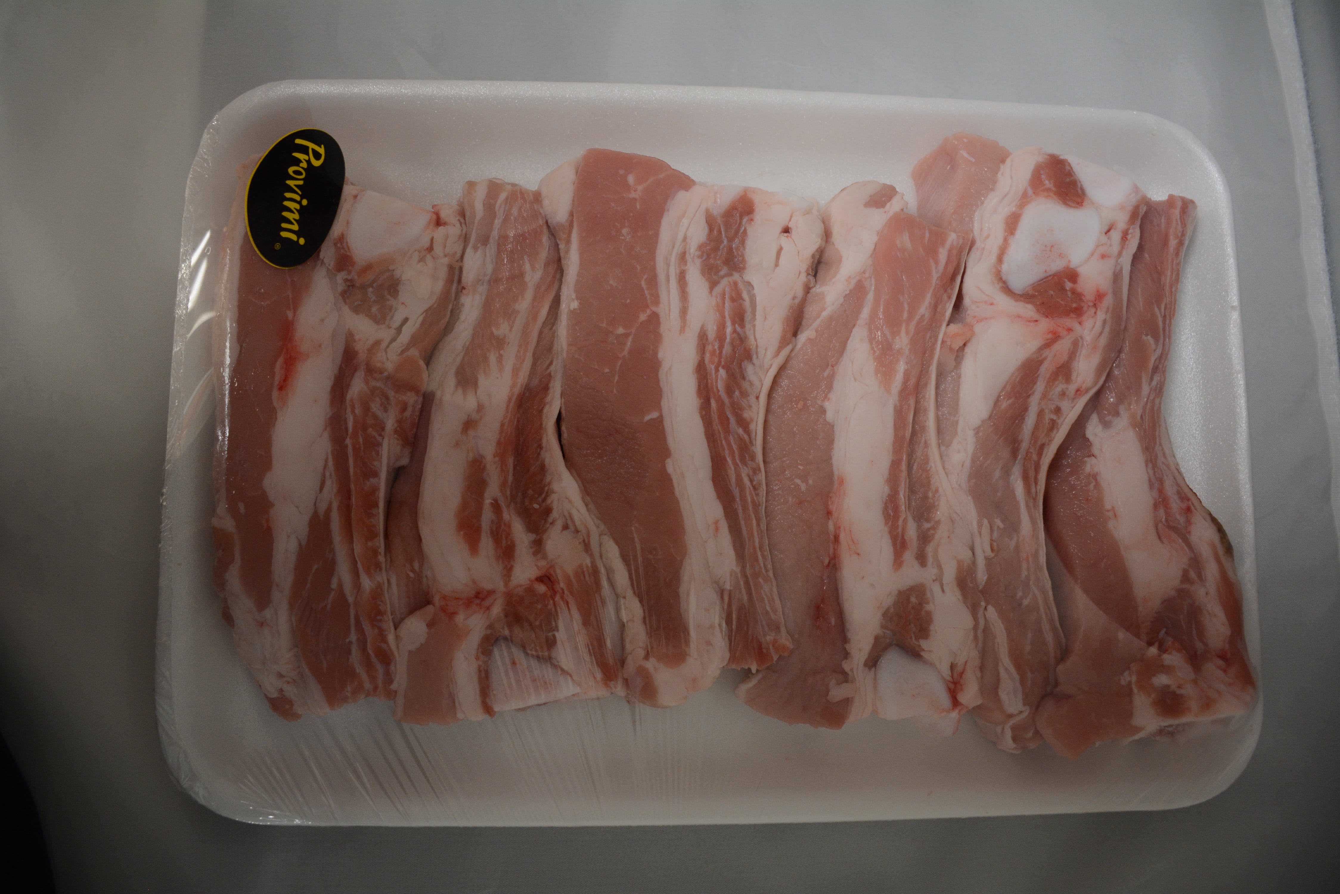 Veal Sliced Ribs, Family Pack, 3 4 lb Tray
