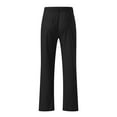 thumbnail image 5 of Caqnni Men's Flat Front Relaxed Fit Casual Pant(XL,Black), 5 of 5