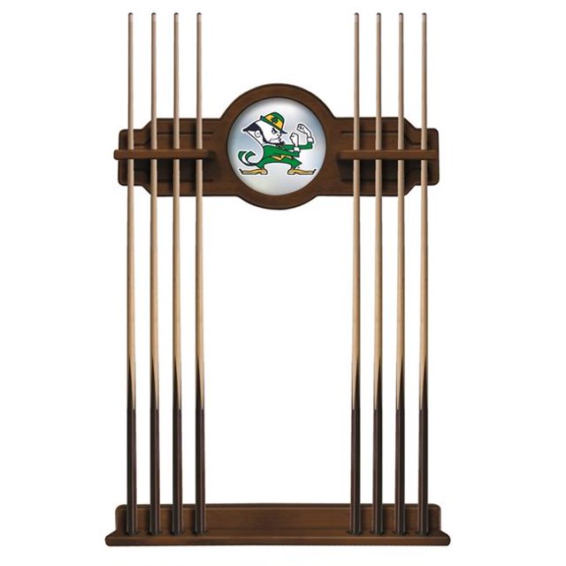 Holland Bar Stool CueChrdND-Lep Notre Dame Fighting Irish Pool Cue Rack Leprechaun