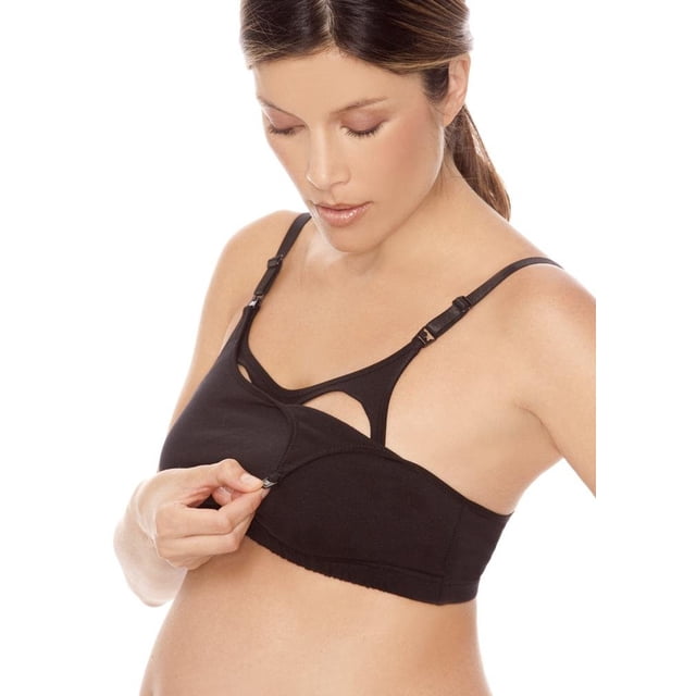 Sujetador de lactancia Lamaze Comfort Cotton Spandex Black XL