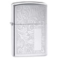thumbnail image 1 of Encendedor Zippo 352 Venetian High Polish Chrome de Laton a Prueba de Viento, 1 of 5