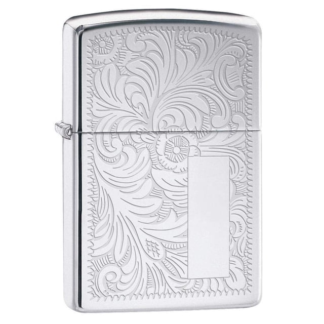 Encendedor Zippo 352 Venetian High Polish Chrome de Laton a Prueba de Viento