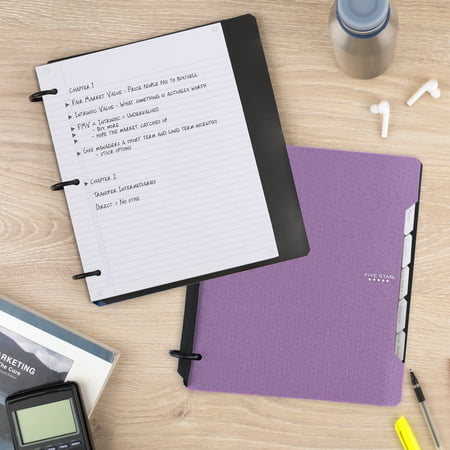 Five Star Flex Refillable Notebook Plus Study App 60 Sheets College Ruled - Image 3