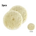 thumbnail image 1 of SPRING 2pack Wool Polishing Pads 5-7 Buffing Pad Hook Loop High Quality For Cutting 6-inch, 1 of 6
