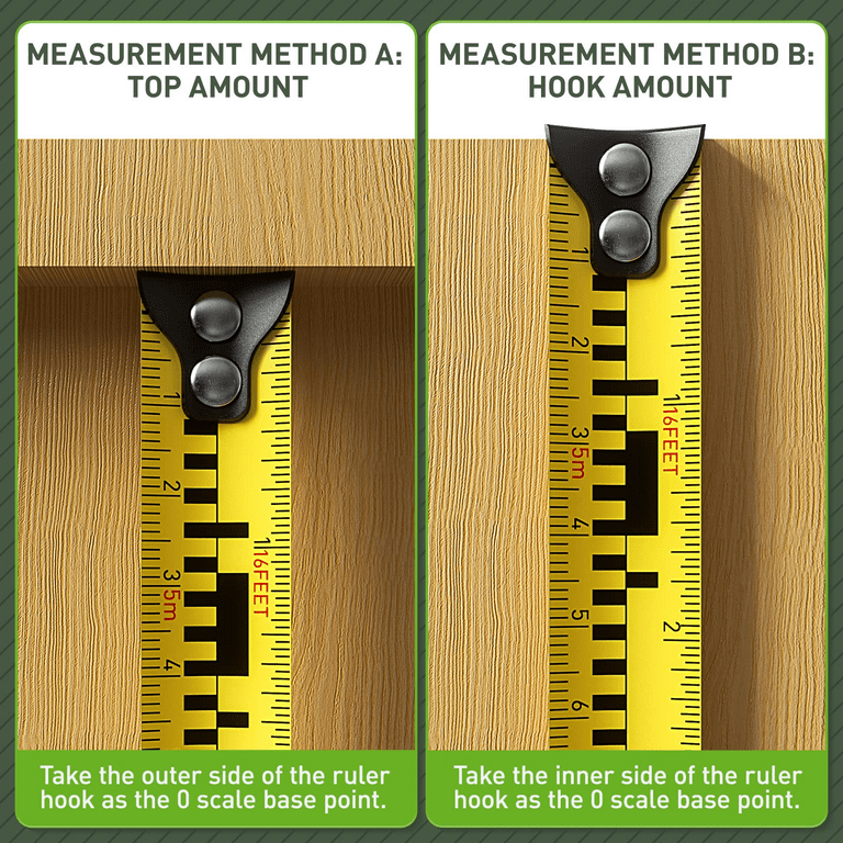 2-in-1 Digital Tape Measure - Ft/Ft+in/in/M 16Ft Tape Measure, Backlit  Display USB Rechargeable Tape Measure with Display, 20 Groups Historical  Memory