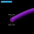 thumbnail image 2 of Uxcell Rubber Cord Tube, 16ft Hollow Tubing 2mm OD 1mm ID for DIY Craft, Purple, 2 of 6