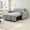 Gray, variant on Vinform 55" 3 in 1 Convertible Sleeper Sofa Bed, Pull Out Loveseat Couch with Storage Pocket, Dark Gray