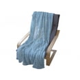 thumbnail image 4 of Mr Mrs Soft Flannel Fleece Throw Blanket, Romantic Wedding Themed Foliage Leaves Words on Pastel Backdrop, Cozy Plush for Indoor and Outdoor Use, 50" x 70", Pale Blue White, by Ambesonne, 4 of 6