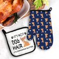 thumbnail image 2 of laxaoi Chihuahua Oven Mitts and Pot Holders Sets, Dog Lover Oven Mitts, Chihuahua Kitchen Decor,Chihuahua Gifts Heat Resistant Potholder Kitchen Decor for Women,It‘s Chihuahua Glitter Oven Glove Set, 2 of 6