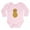 Petal Pink, variant on CafePress - Cute Peanut Body Suit - Long Sleeve Cotton Baby Bodysuit