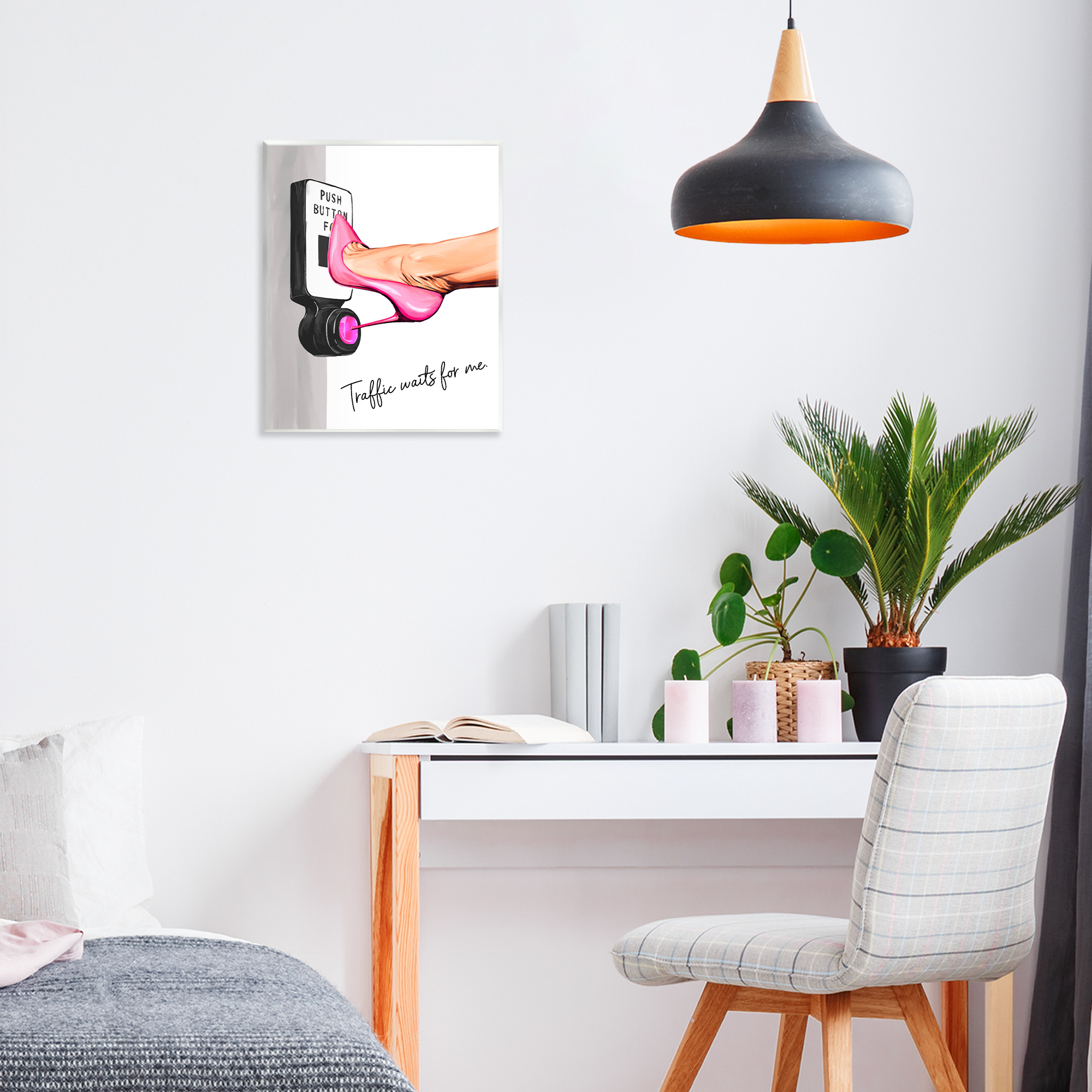 Traffic Waits for Me Heels Wall Plaque Art, design by Ziwei Li
