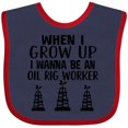 thumbnail image 3 of Inktastic Future Oil Rig Worker Boys or Girls Baby Bib, 3 of 4