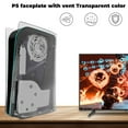 thumbnail image 3 of AARONMEI Évent de Refroidissement Rigide Transparent en ABS, Plaque Frontale de Protection pour Console PS5 à Disque, 3 of 5