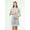 Gray, variant on LVMA9720 - Women's Maternity Nursing Nightgown Soft short-Sleeved Button Tops with Lace Detail