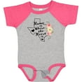 thumbnail image 3 of Inktastic Texas Home is Where the Heart is with Watercolor Floral Girls Baby Bodysuit, 3 of 5