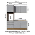 thumbnail image 3 of Cocina Integral Completa Modular Madesa Lux 180cm MG 01, 3 of 5