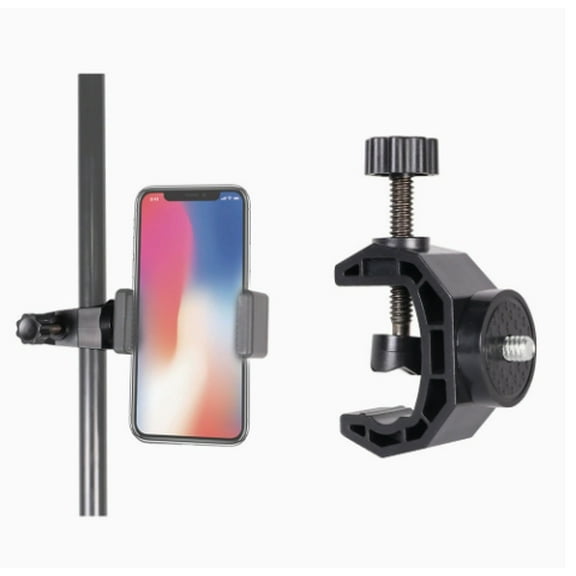 LIFKOME Bike Phone Holder Mount Adjustable Motorcycle Handlebar Cell Phone Clamp Multi Functional Clamp For Navigation Video Watching