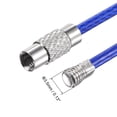 thumbnail image 4 of Unique Bargains 90mm Length PVC Coated Stainless Steel Keyring Loop Cable Blue 6 Count, 4 of 6
