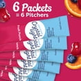 thumbnail image 6 of (12 pack) Crystal Light Drink Mix, 6 Pitcher Packets, for Flavorful Hydration and Shareable Refreshment, Fruit Punch artificial flavor Zero Sugar, Low Calorie, 2.04 oz, 6 of 17