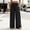 B_ Black, variant on Women's Summer Big Pocket Wide Leg Long Pants, Elastic Waist Drape Fabric Suit Style Trousers Black XL