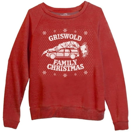 Adult Christmas Clothes Ripple Junction National Lampoon's Christmas Vacation Adult Unisex Faux Knit Griswold Vaction Lightweight Sweater ()