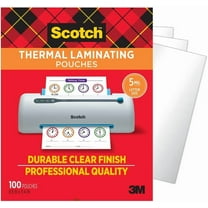 Thermal Laminating Pouches, 100 Count, Clear, 5 mil, Laminate Business Cards, Small Banners, Essays, Office or School Supplies, Fits Letter Size 8.9x11.4 in Paper