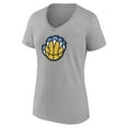 Women's Heather Gray Memphis Grizzlies Alternate Logo VNeck TShirt