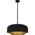 thumbnail image 2 of FRK2822MBK Quoizel Lighting Frankie - 4 Light Pendant-11.5 Inch Tall and 22 Inch Wide, 2 of 4