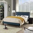 thumbnail image 5 of Virginia Full Fabric Platform Bed with Round Splayed Legs-Azure, 5 of 5