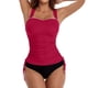 thumbnail image 4 of Trajes de baño para mujer Traje de baño de cintura alta conservador ajustado con fruncido Conjunto dividido Trajes de baño para mujer Trajes de baño para mujer Traje de baño para mujer Trajes de baño, 4 of 9