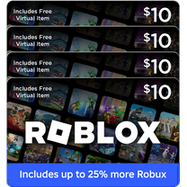 Roblox 4 x $10 eGift Card Multipack   Exclusive Virtual Item
