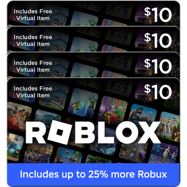 Roblox 4 x $10 eGift Card Multipack   Exclusive Virtual Item