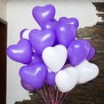 thumbnail image 3 of Paquete de 2-5 Globos de látex con forma de corazón mayimx decoración para fiesta de cumpleaños y boda 10 Uds 2 piezas Globos de corazón de látex para bodas, 3 of 8