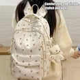 thumbnail image 2 of Cherry Backpack with Bear Widgets, Cute Aesthetic Kawaii Backpack with Cherry Print(Cherry), 2 of 9