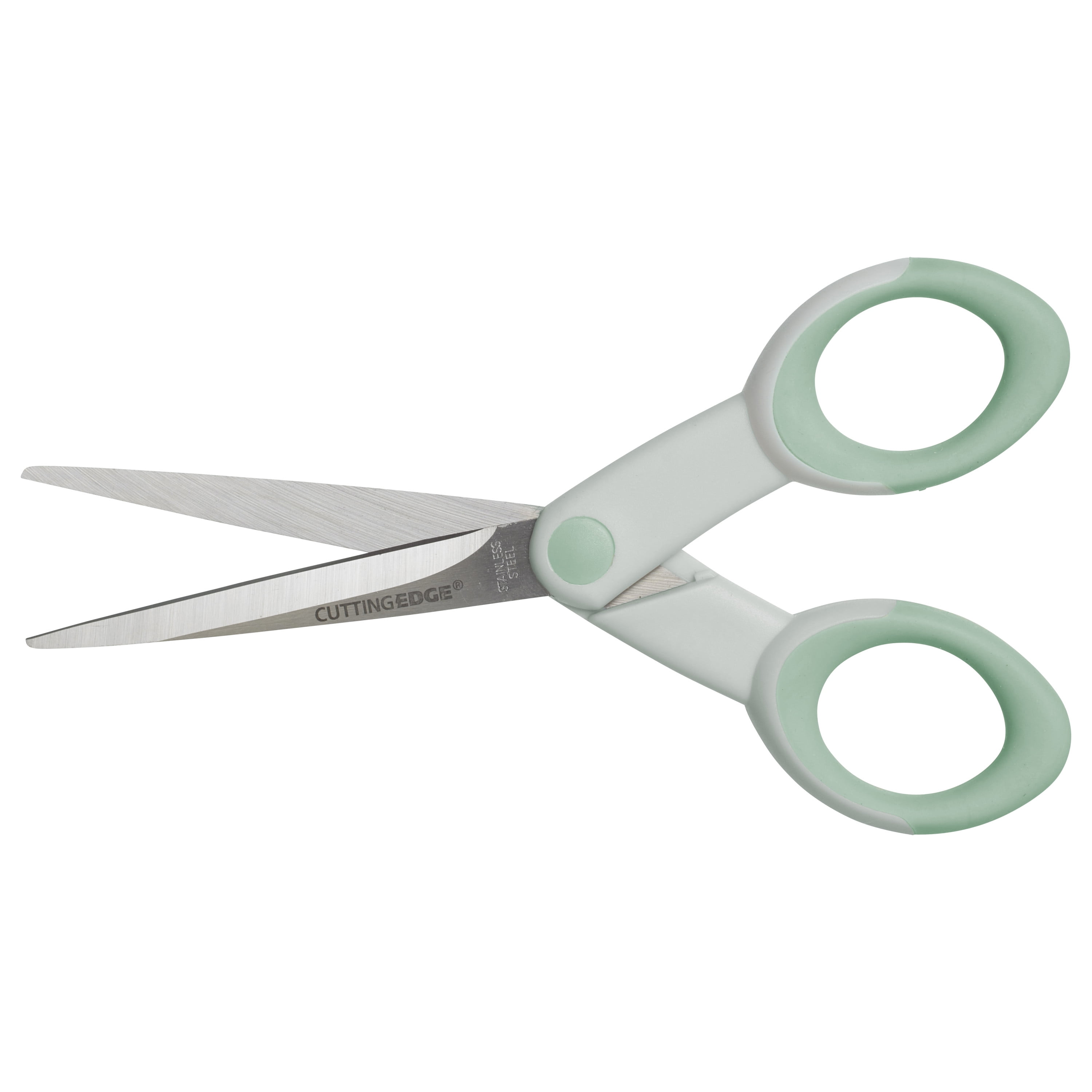 Scissors - EasyGrip Ergonomic - Stainless Steel - Spring Action Precision -  6.5 