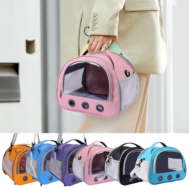 Xihbxyly Bolsa de Transporte para Pájaros, Plegable y Portátil, de Malla Transpirable para Loros y Hámsteres, Ligera y Duradera, Ideal para Viajes y Uso Veterinario, 23 X 20,5 X 19 Cm.